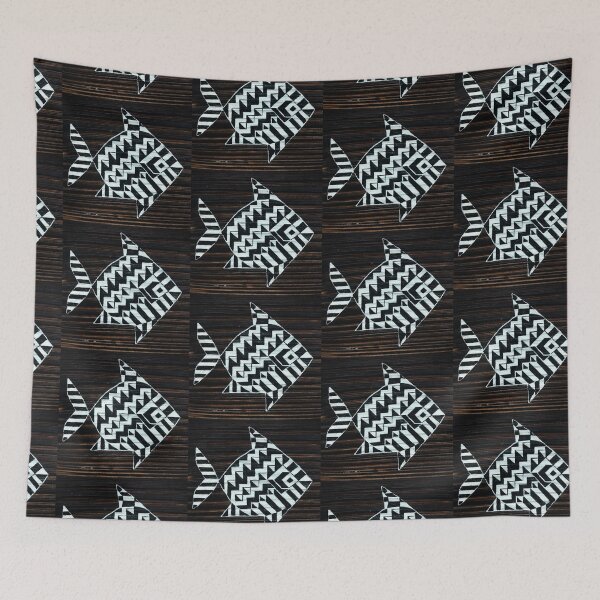 Item preview, fish, fishes, fishing, fish pictogram, white fish, art  designed and sold by JoannaLasGalery.