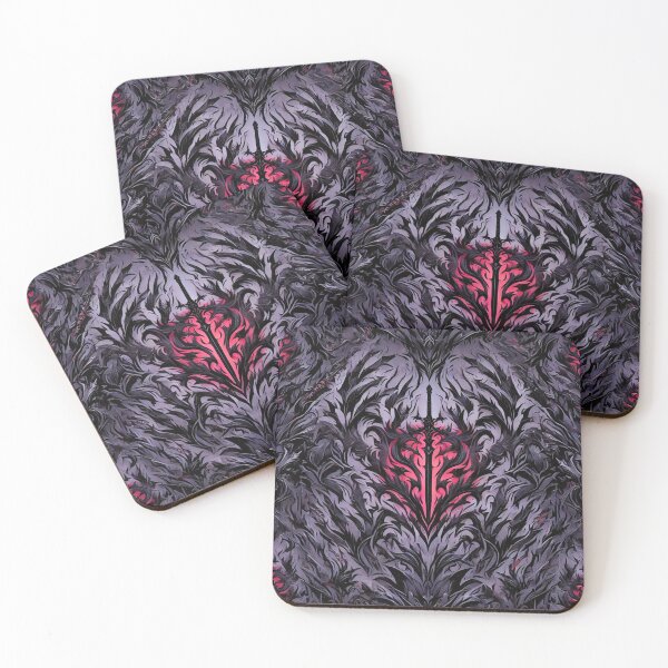 Item preview, FF14 Dark Knight-Inspired Design | Dark Sword and Shadows Art Print designed and sold by Chocobo Charm Emporium.