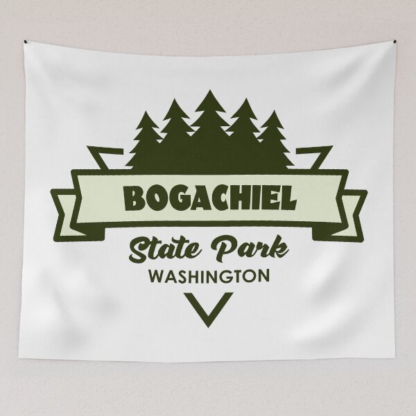 Item preview, Bogachiel State Park Washington Trees And Ribbon designed and sold by bivenart.