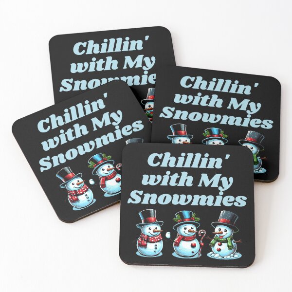 Item preview, Christmas Snowman Slogan Chilling Snowmies Xmas designed and sold by MoonMonkeyNbear.
