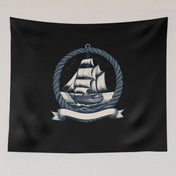 Item preview, Sailing Ship Adventure Maritime Motif designed and sold by LuminOrb.
