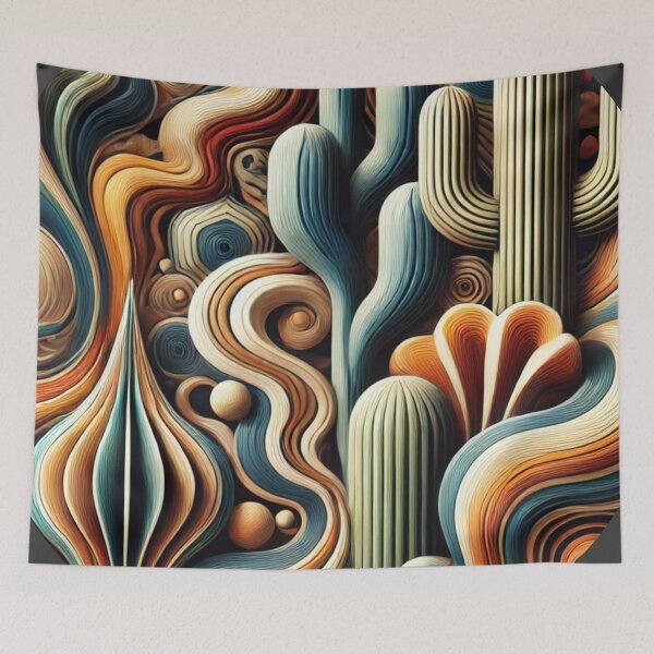Item preview, Copy of Surreal Abstract Landscape of a Desert Night designed and sold by TribalioDesigns.