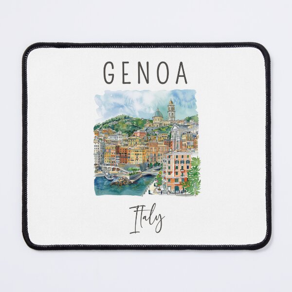 Item preview, A Watercolor Design of Genoa - Italy designed and sold by Sketch-Shack.