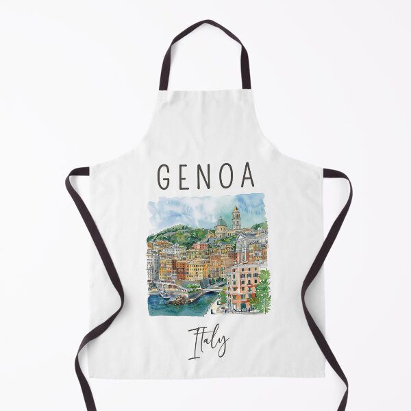 Item preview, A Watercolor Design of Genoa - Italy designed and sold by Sketch-Shack.