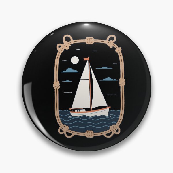 Item preview, Sailboat Adventure By The Sea Night designed and sold by LuminOrb.