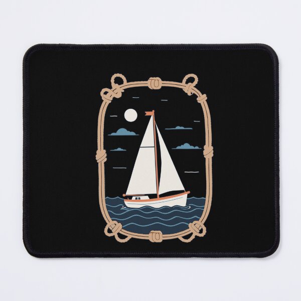 Item preview, Sailboat Adventure By The Sea Night designed and sold by LuminOrb.