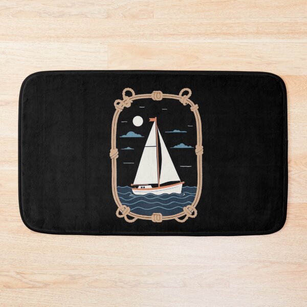 Item preview, Sailboat Adventure By The Sea Night designed and sold by LuminOrb.