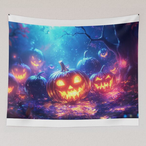 Item preview, Holographic Pumpkin Design | Unique & Vibrant Halloween Decorations designed and sold by emaga.