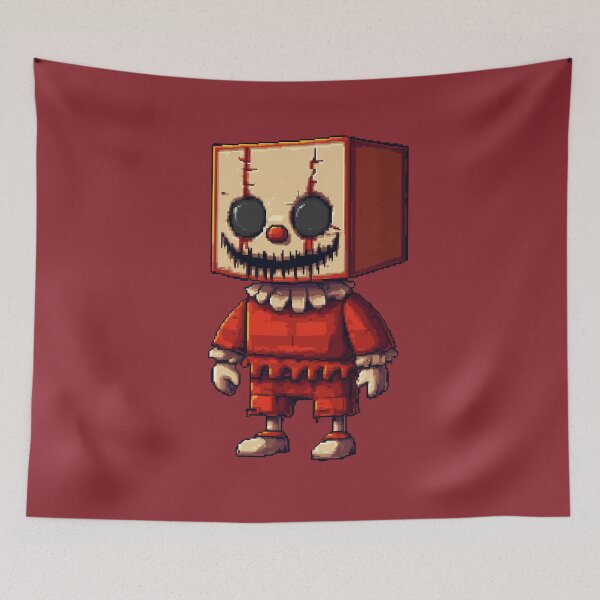 Item preview, Boxhead Clown Creepy Cute Mascot designed and sold by Anwit.