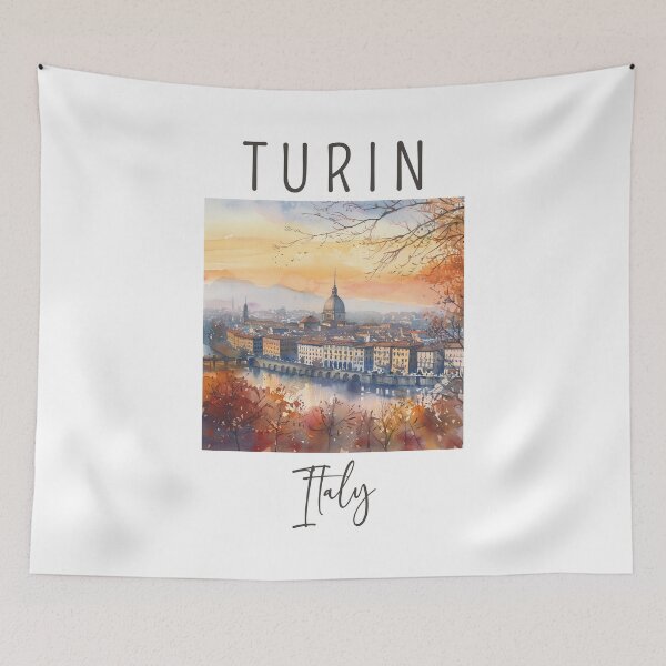 Item preview, A Watercolor Design of Turin - Italy  designed and sold by Sketch-Shack.