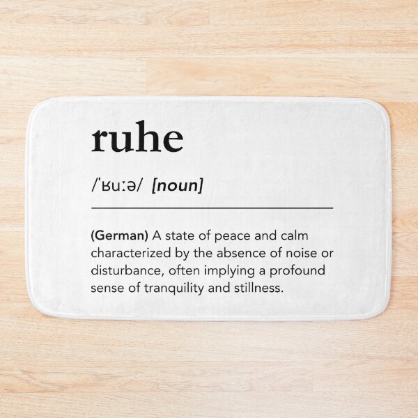 Artikelvorschau, Ruhe-Definition. Bedeutung von Ruhe, deutsche Wörter im Englischen entworfen und verkauft von lagunaklein.