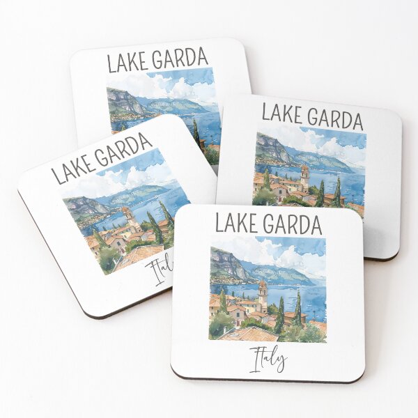 Item preview, A Watercolor Design of Lake Garda - Italy  designed and sold by Sketch-Shack.