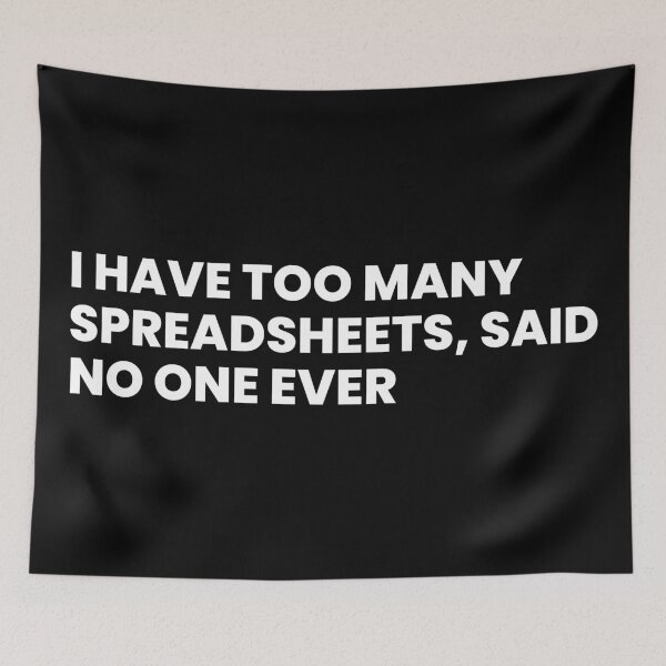 Item preview, Too many spreadsheets designed and sold by T&C Finesse.