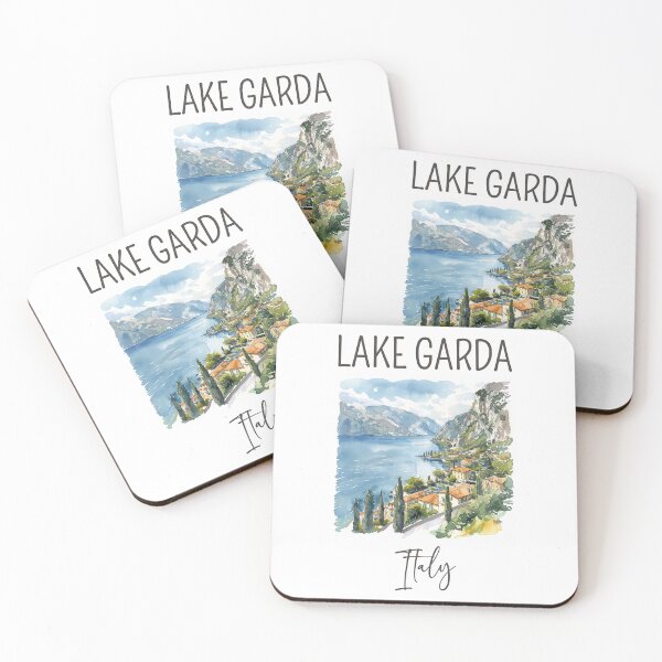 Item preview, A Watercolor Design of Lake Garda - Italy  designed and sold by Sketch-Shack.