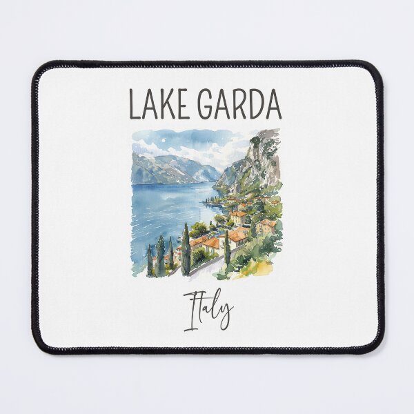 Item preview, A Watercolor Design of Lake Garda - Italy  designed and sold by Sketch-Shack.