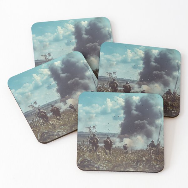 Item preview, Soldiers Advancing Amidst Explosions designed and sold by landletsy.