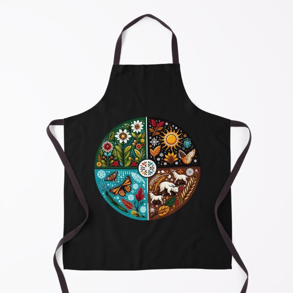 Item preview, Seasonal Nature Wheel: Flora, Fauna, and Elements in Art designed and sold by Animeture.