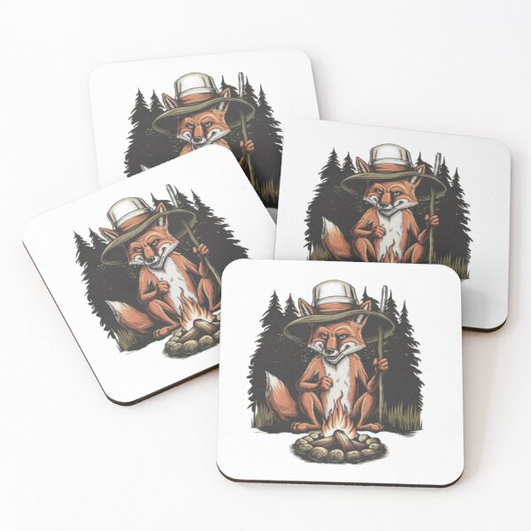 Item preview, CAMPFIRE FOX: CRAZY FOX SITTING BY CAMPFIRE  designed and sold by Obinne.