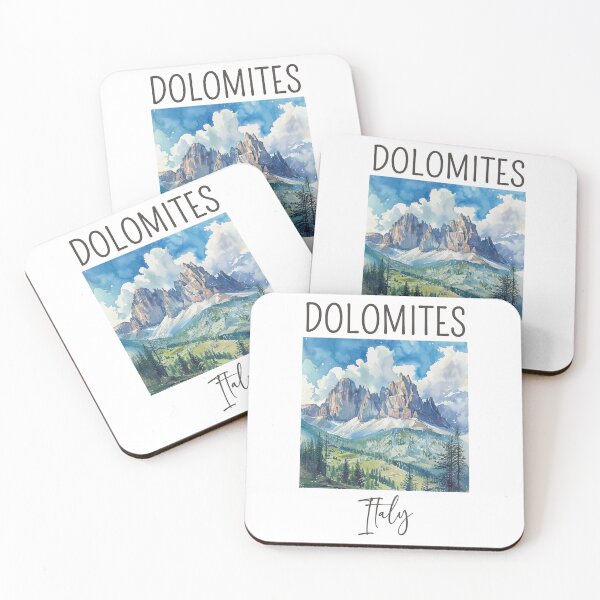 Item preview, A Watercolor Design of Dolomites - Italy  designed and sold by Sketch-Shack.