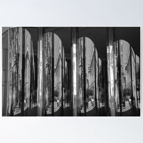 Curved Window, downtown San Francisco, CA Poster
