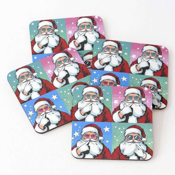 Item preview, Pop Art Santa Christmas  designed and sold by MoonMonkeyNbear.