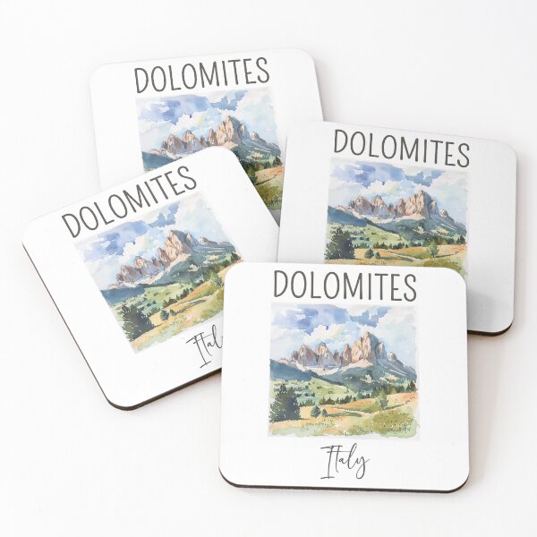Item preview, A Watercolor Design of Dolomites - Italy  designed and sold by Sketch-Shack.