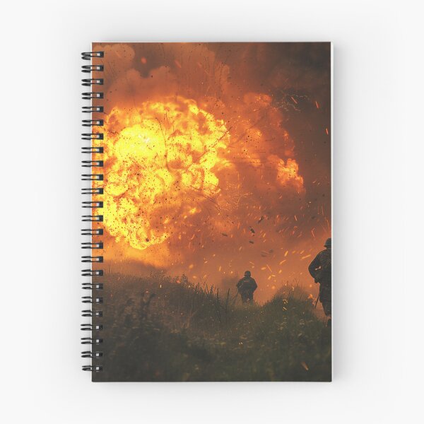 Item preview, Soldiers Advancing Through Fire and Debris designed and sold by landletsy.