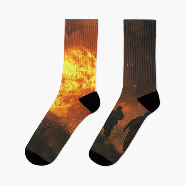 Item preview, Soldiers Advancing Through Fire and Debris designed and sold by landletsy.