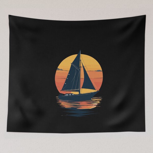 Item preview, Sailboat Sunset Sea Adventure designed and sold by LuminOrb.