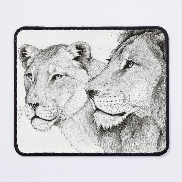 Item preview, King and Queen Lion and Lioness designed and sold by Mousewren.