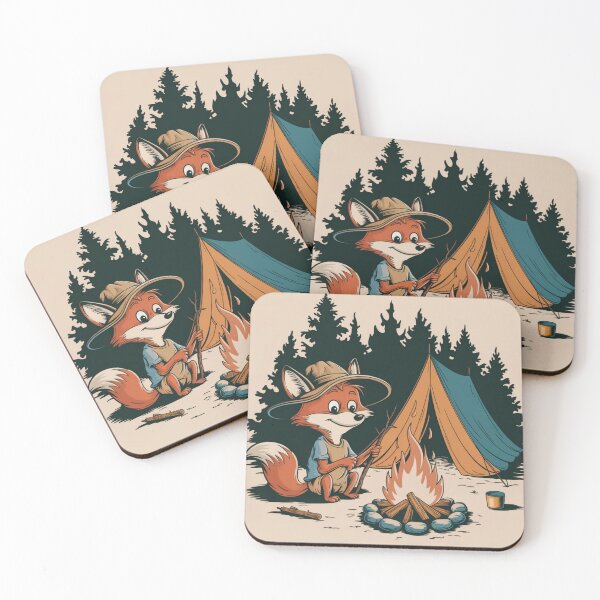 Item preview, CAMPFIRE FOX:   CUTE FOX SITTING BY CAMPFIRE  designed and sold by Obinne.