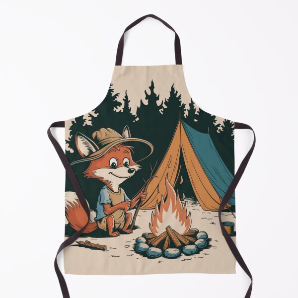 Item preview, CAMPFIRE FOX:   CUTE FOX SITTING BY CAMPFIRE  designed and sold by Obinne.