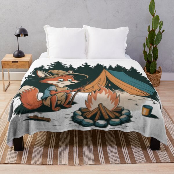 Item preview, CAMPFIRE FOX: CUTE FOX SITTING BY CAMPFIRE designed and sold by Obinne.