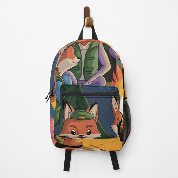 Item preview, CAMPFIRE FOX: CARTOON FOX SITTING BY CAMPFIRE designed and sold by Obinne.