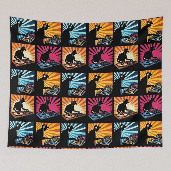 Item preview, DJ Pop Art Style Mixing  designed and sold by MoonMonkeyNbear.