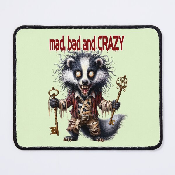 Item preview, A mad bad crazy badger, fun design designed and sold by LoneAngel.