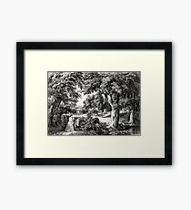 My cottage home - 1866 Framed Print