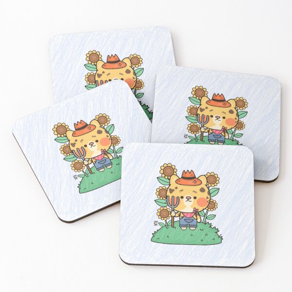 Item preview, A jaguar in a sunflower field designed and sold by danielapink.
