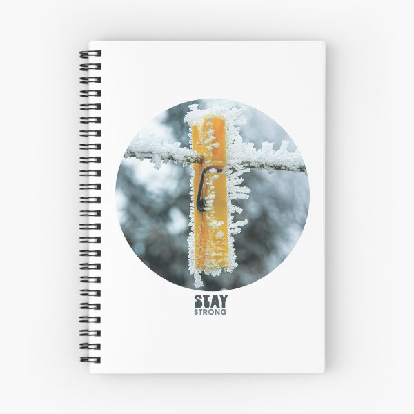 Item preview, Stay Strong - Frozen Yellow Clothespin on the Line designed and sold by Eva Studená Photography.