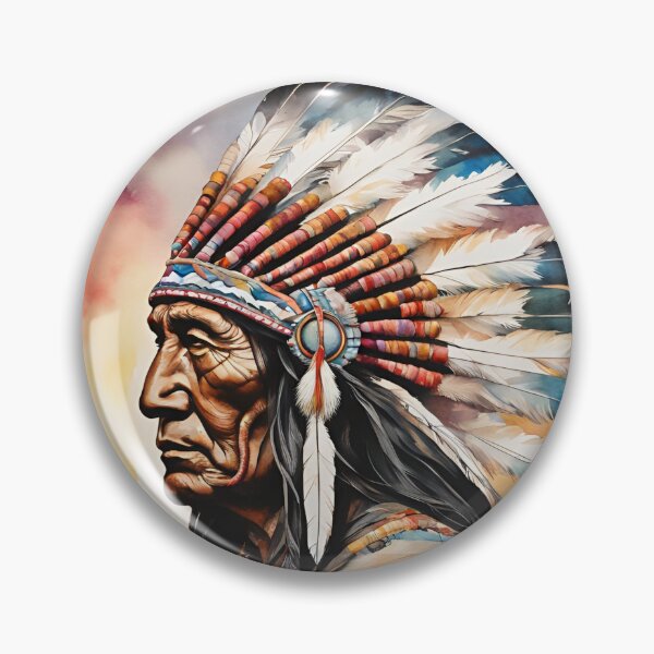 Item preview,  Native Indigenous Indian  Headdress Watercolor, American Indian Heritage Month designed and sold by KolorellaS.