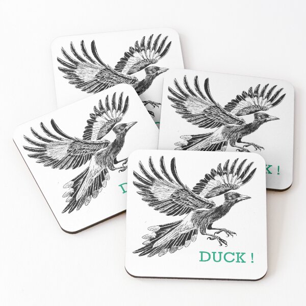 Item preview, Swooping Magpie -(DUCK!) designed and sold by Zilpa’s Prints.