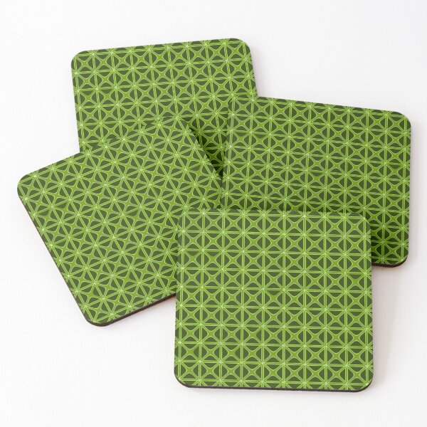Item preview, Mashrabiya-Style Geometric Pattern Cut Out Mid-Green designed and sold by taiche.