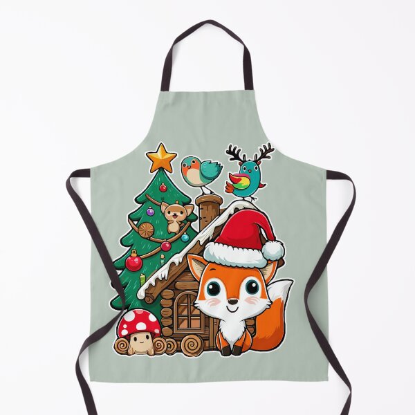 Item preview, Whimsical Woodland Christmas Animals Fox Bird designed and sold by Elarex.