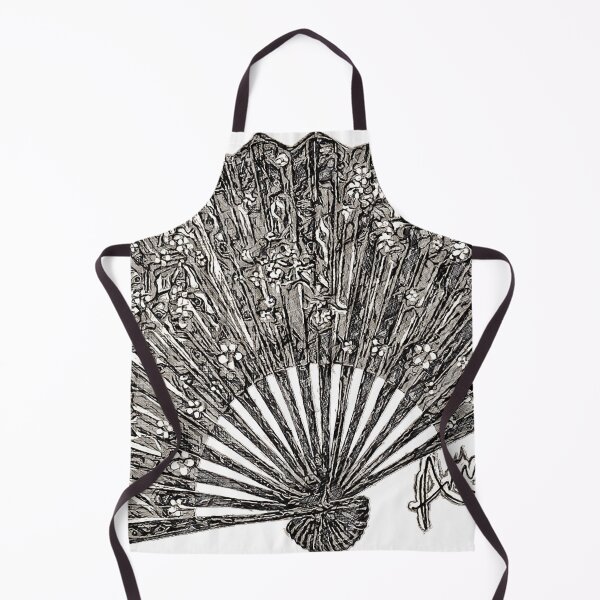 Item preview, Amy's tattoo Ink Inspiration fan B&W designed and sold by Hen-C-Art.