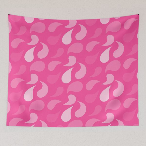 Item preview, Pink shades paisley seamless pattern print designed and sold by SpinklyCreations.