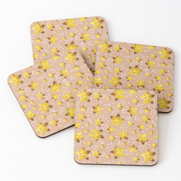 Item preview, Cute baby stars pink background designed and sold by PerlaDesignArt.