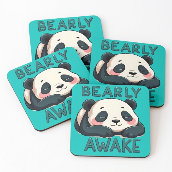 Item preview, Bearly Awake Panda designed and sold by AlphaTeez.