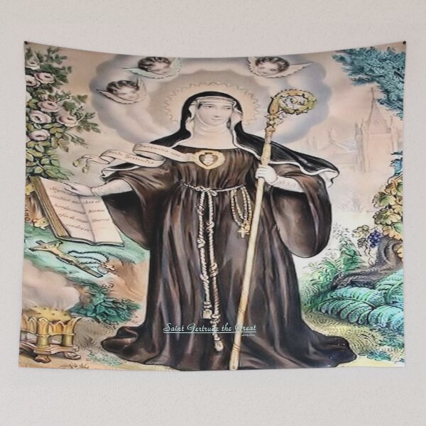 Item preview, Saint Gertrude the Great designed and sold by LitanyLane.
