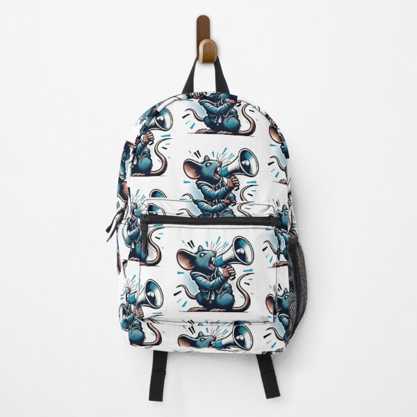 Item preview, Graffiti-Style Rat Shouting Through a Megaphone, Banksy inspired designed and sold by EdgyEdgeArt.