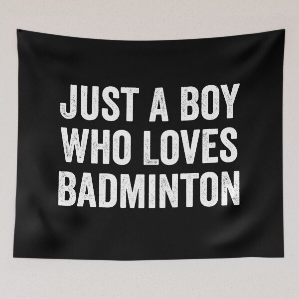 Item preview, Just a Boy Who Loves Badminton Player designed and sold by WhistleCloset.